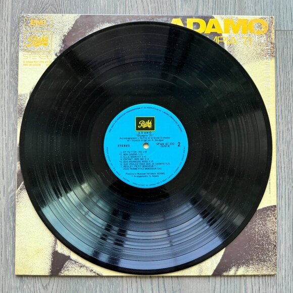 Vintage 1971 Adamo "Olympia '71" Vinyl Record - French Chanson pop romantic - Picture 3 of 5
